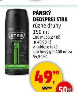 Penny Market PÁNSKÝ DEOSPREJ STR8 různé druhy, 150 ml nabídka