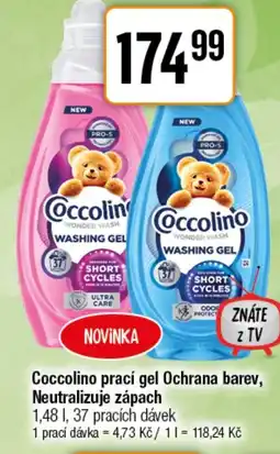 TEMPO Coccolino prací gel Ochrana barev, Neutralizuje zápach nabídka
