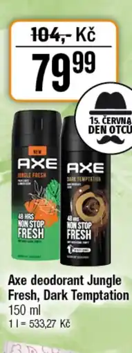 TEMPO Axe deodorant Jungle Fresh, Dark Temptation nabídka
