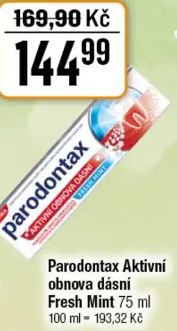 TEMPO Parodontax Aktivní obnova dásní Fresh Mint nabídka