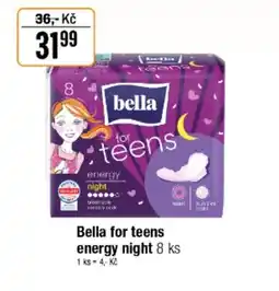 TEMPO Bella for teens energy night nabídka