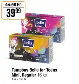 TEMPO Tampóny Bella for Teens Mini, Regular nabídka