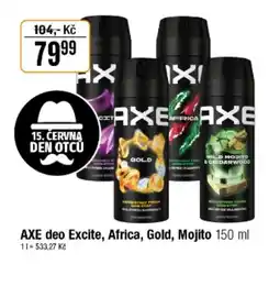 TEMPO AXE deo Excite, Africa, Gold, Mojito nabídka
