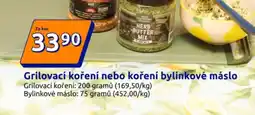 Action Grilovací koření nebo koření bylinkové máslo nabídka