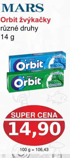 PLUS JIP Orbit žvýkačky nabídka