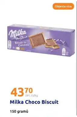 Action MILKA Choco biscuit nabídka