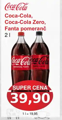 PLUS JIP Coca-Cola, Coca-Cola Zero, Fanta pomeranč nabídka