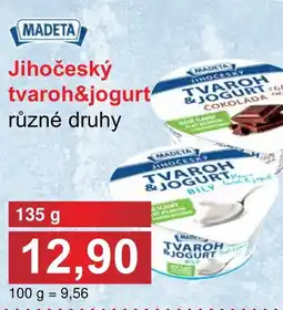 PLUS JIP MADETA Jihočeský tvaroh&jogurt různé druhy nabídka