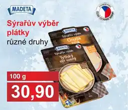 PLUS JIP MADETA Sýrařův výběr plátky nabídka
