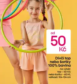 Pepco Dívčí top nebo šortky 100% bavlna nabídka