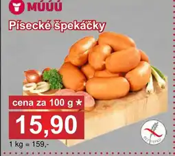 PLUS JIP Písecké špekáčky nabídka