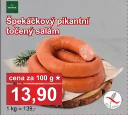 PLUS JIP Špekáčkový pikantní točený salám nabídka