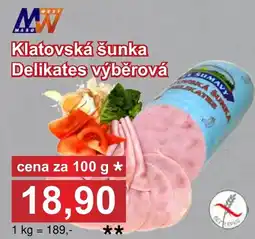 PLUS JIP Klatovská šunka Delikates výběrová nabídka