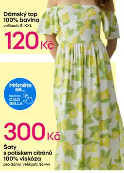 Pepco Šaty s potiskem citrónů 100% viskóza nabídka
