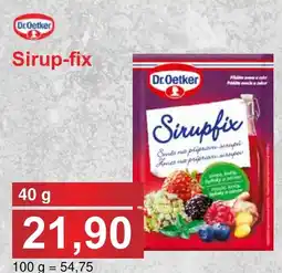 PLUS JIP Dr.Oetker Sirup-fix nabídka