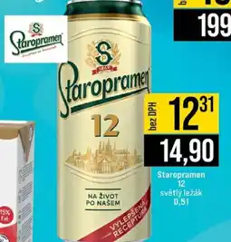 Jip Staropramen 12 světlý ležák nabídka