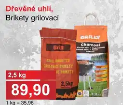 PLUS JIP Dřevěné uhlí, Brikety grilovací nabídka