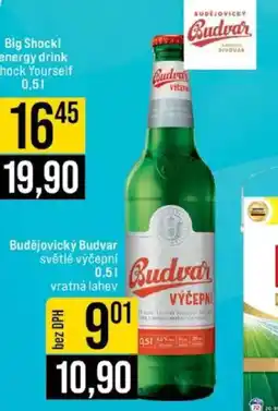 Jip Budějovický budvar světlé výčepní nabídka