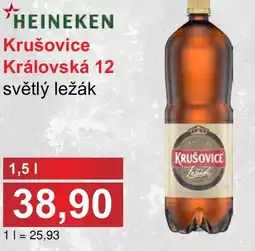 PLUS JIP Krušovice Královská 12 světlý ležák nabídka