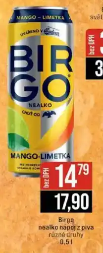 Birgo nealko nápoj z piva