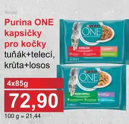 PLUS JIP Purina ONE kapsičky pro kočky nabídka