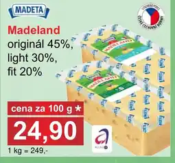 PLUS JIP MADETA Madeland originál 45%, light 30%, fit 20% nabídka