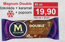 PLUS JIP Magnum Double čokoláda + karamel popcorn nabídka