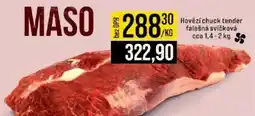Jip Hovězí chuck tender falešná svíčková nabídka