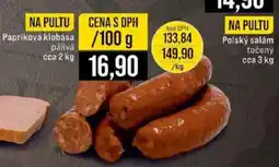 Jip Papriková klobása nabídka