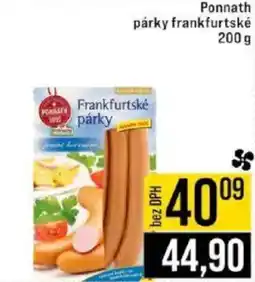 Ponnath párky frankfurtské
