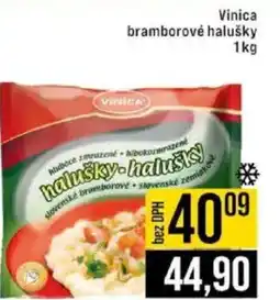Jip Vinica bramborové halušky nabídka