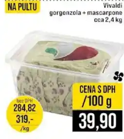 Jip Vivaldi gorgonzola + mascarpone nabídka