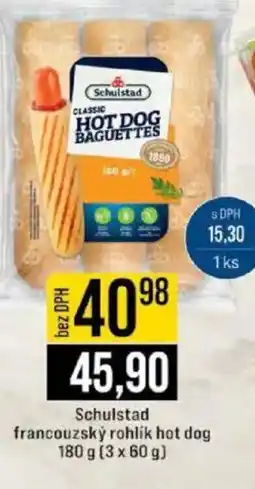 Jip Schulstad francouzský rohlik hot dog nabídka