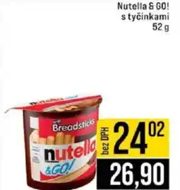 Jip Nutella & go! s tyčinkami nabídka