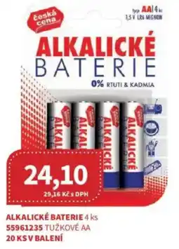Kubík potraviny Alkalické baterie nabídka