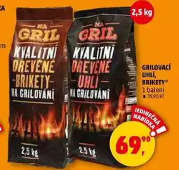Penny Market GRILOVACÍ UHLÍ, BRIKETY, 1 balení nabídka