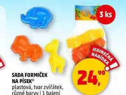 Penny Market SADA FORMIČEK NA PÍSEK plastová, tvar zvířátek, různé barvy, 1 balení nabídka