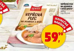 Penny Market VEPŘOVÁ PLEC NA HOUBÁCH S RÝŽÍ APETIT, 450 g nabídka