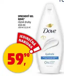 Penny Market SPRCHOVÝ GEL DOVE různé druhy, 450 ml nabídka