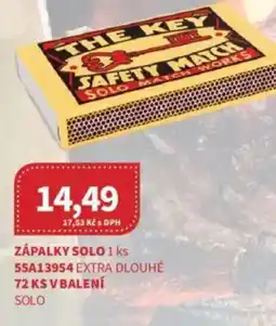 Kubík potraviny Zápalky solo nabídka