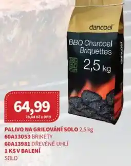 Kubík potraviny Palivo na grilování solo nabídka