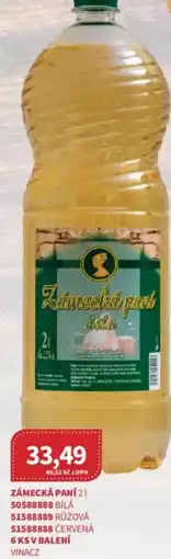 Kubík potraviny Zámecká paní nabídka