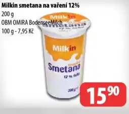Partner Maloobchodní síť MILKIN Smetana na vaření 12% nabídka