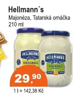 COOP DISKONT Hellmann's Majonéza, Tatarská omáčka nabídka