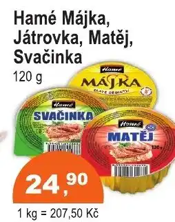 COOP DISKONT Hamé Májka, Játrovka, Matěj, Svačinka nabídka
