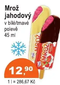 COOP DISKONT Mrož jahodový v bílé/tmavé polevě nabídka