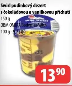Partner Maloobchodní síť Swirl pudinkový dezert s čokoládovou a vanilkovou příchutí nabídka