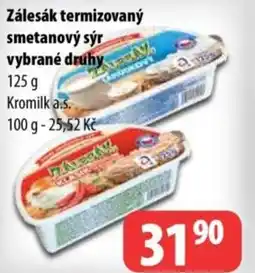 Partner Maloobchodní síť Zálesák termizovaný smetanový sýr vybrané druhy nabídka