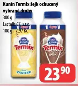 Partner Maloobchodní síť KUNIN Termix šejk ochucený vybrané druhy nabídka
