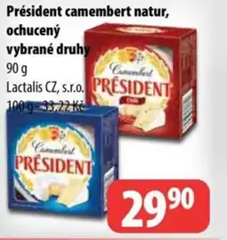 Partner Maloobchodní síť Président camembert natur, ochucený vybrané druhy nabídka